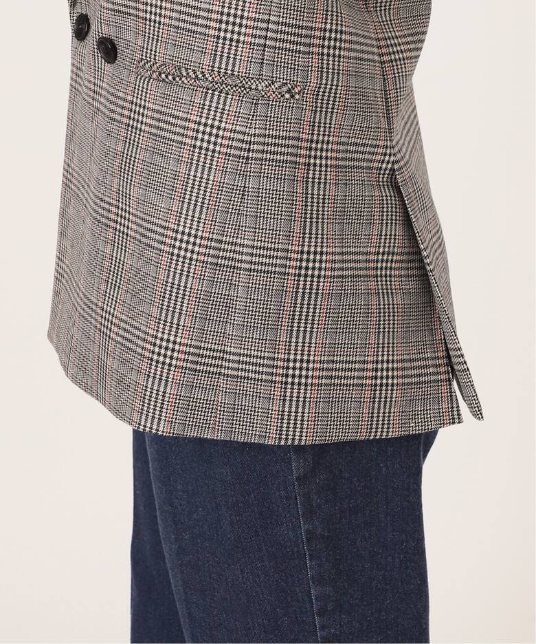 グレンチェック W前ジャケット（テーラードジャケット）｜IENA（イエナ  