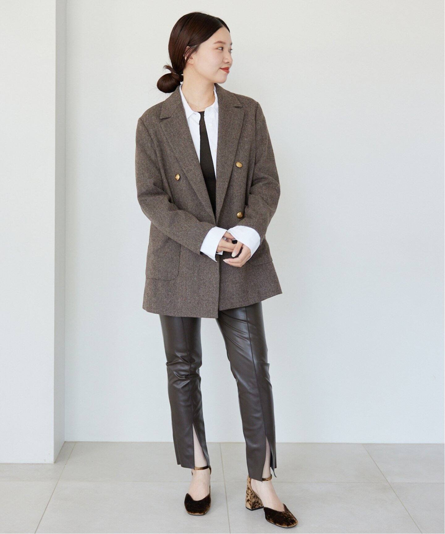 杢ツイード W前ジャケット（テーラードジャケット）｜IENA（イエナ）の  