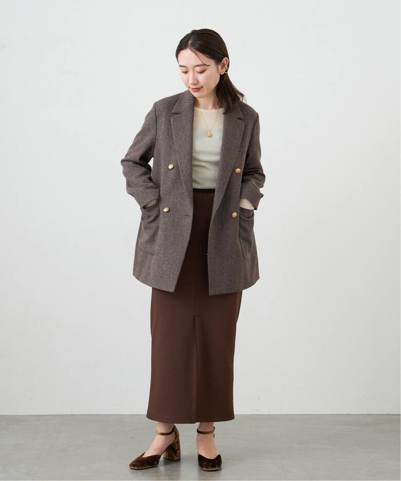 杢ツイード W前ジャケット（テーラードジャケット）｜IENA（イエナ）の  