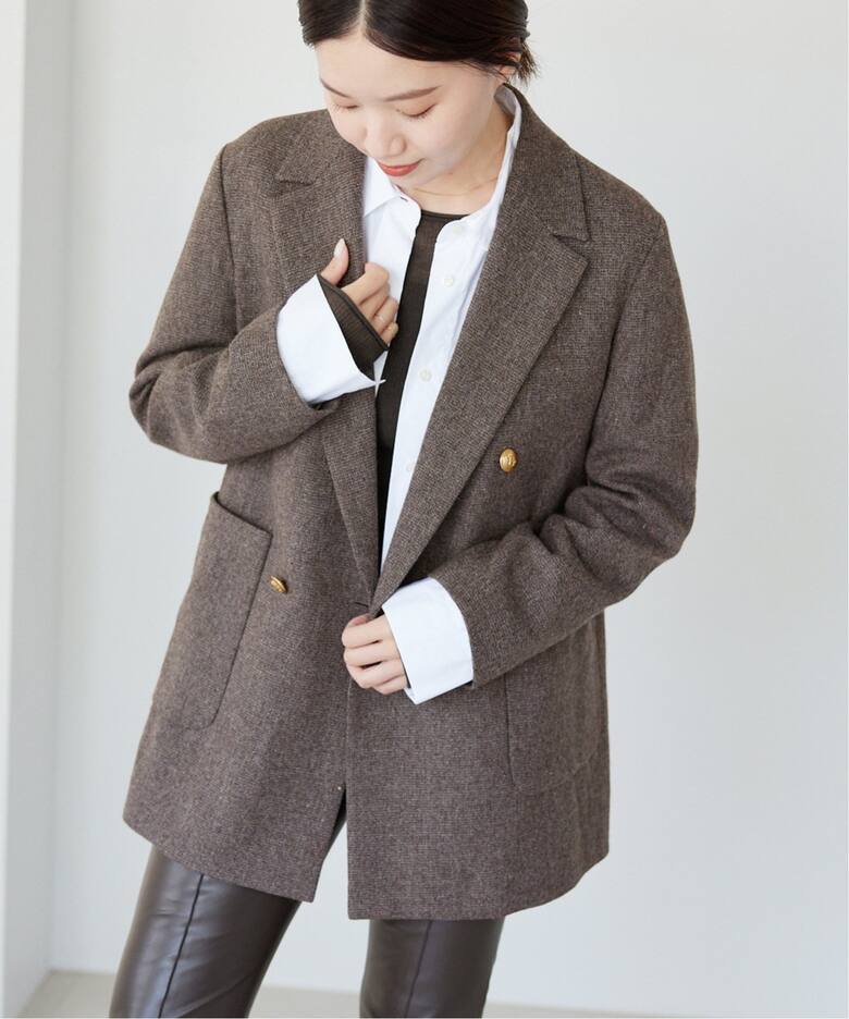 杢ツイード W前ジャケット（テーラードジャケット）｜IENA（イエナ）の  