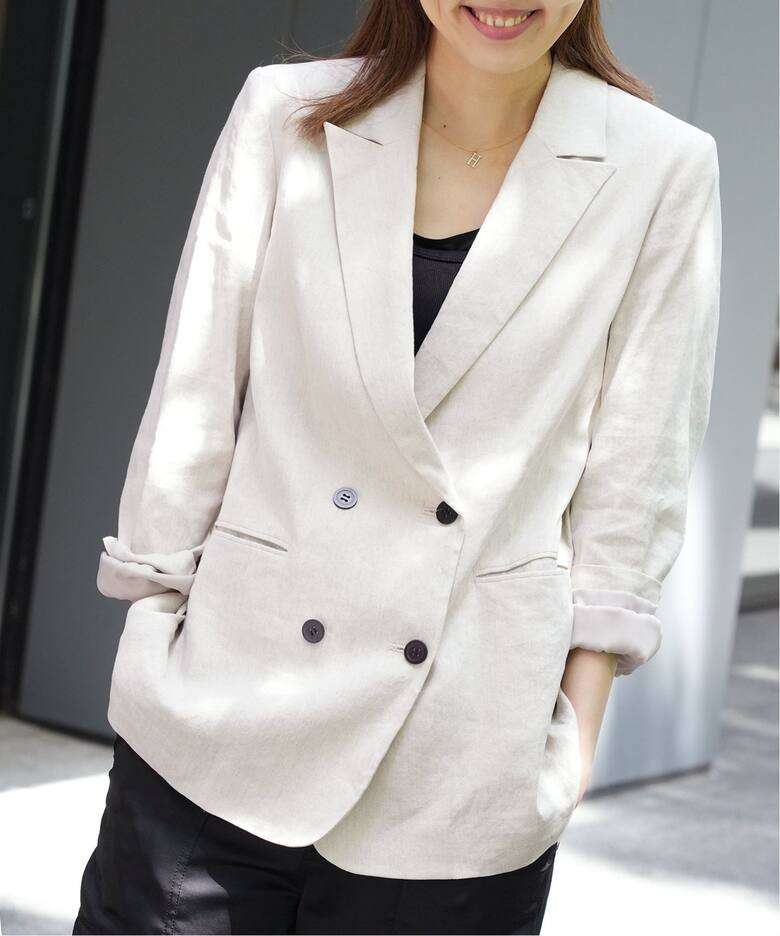 LINEN COTTONストレッチジャケット（その他ジャケット・スーツ）｜IENA 