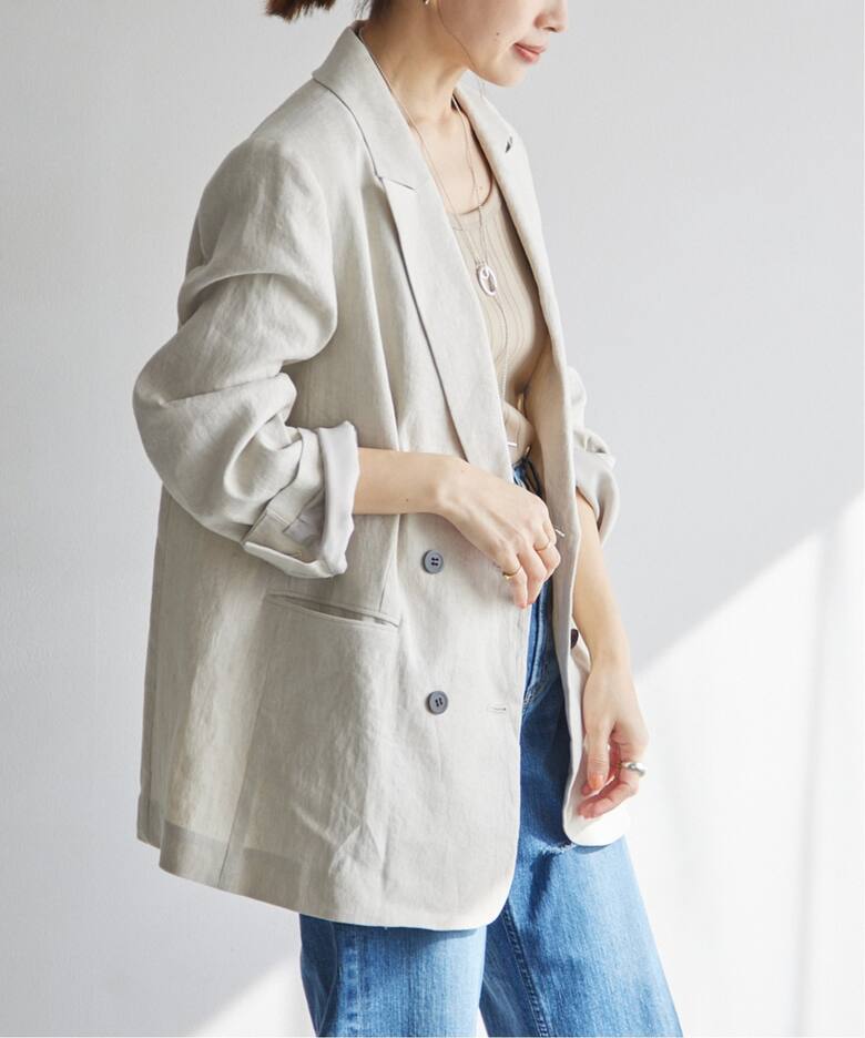 LINEN COTTONストレッチジャケット（その他ジャケット・スーツ）｜IENA 