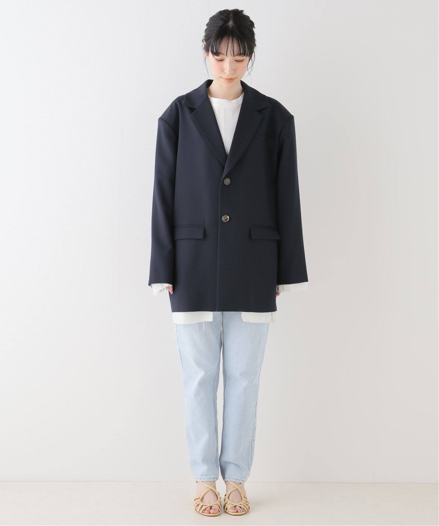 SEA/シー】サージ オーバーライニング 90s ジャケット（テーラード  