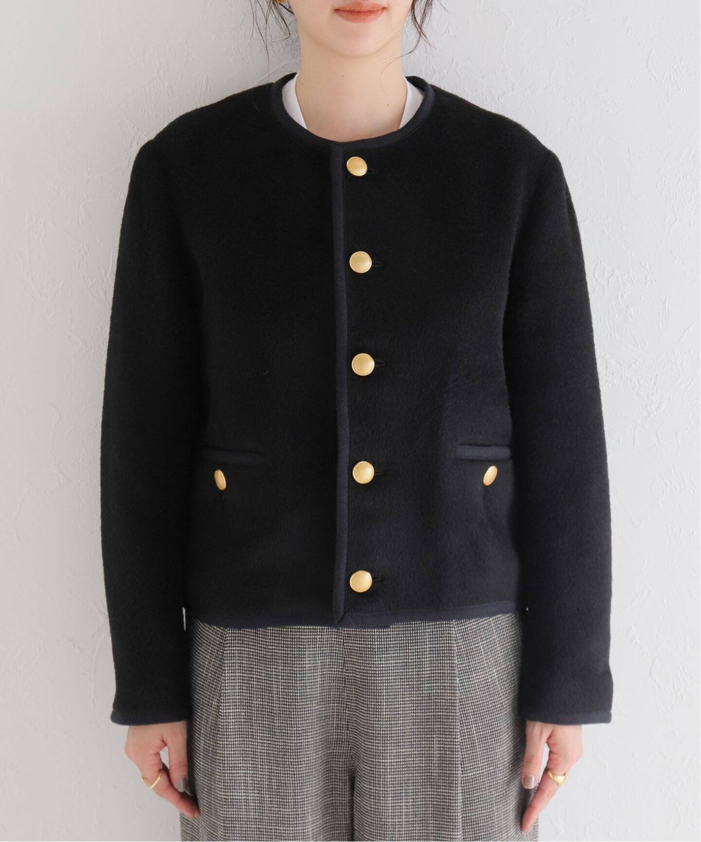 UNION LAUNCH/ユニオンランチ】NO COLLAR JACKET ノーカラージャケット  