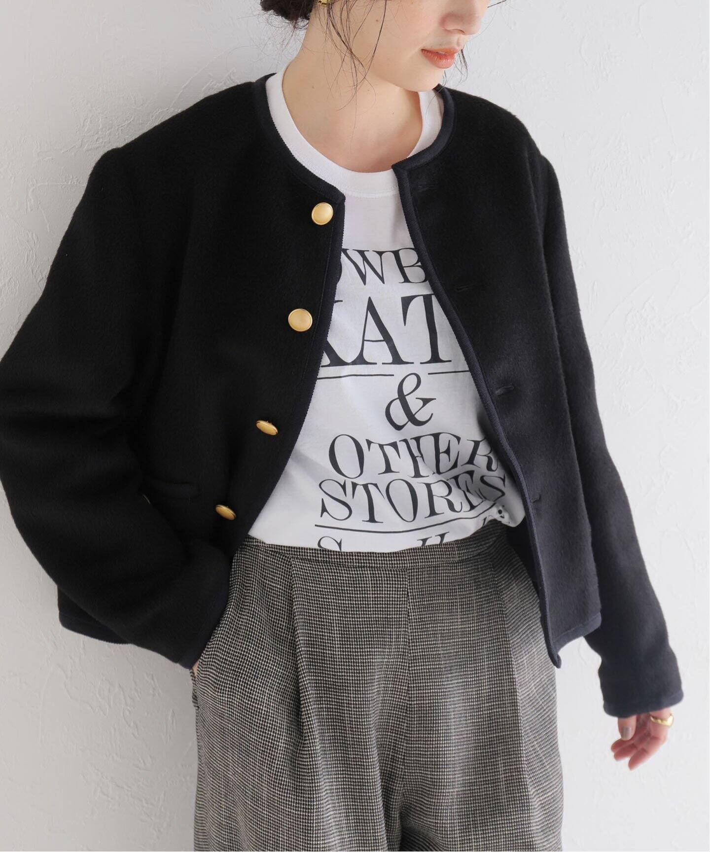 UNION LAUNCH/ユニオンランチ】NO COLLAR JACKET ノーカラージャケット 