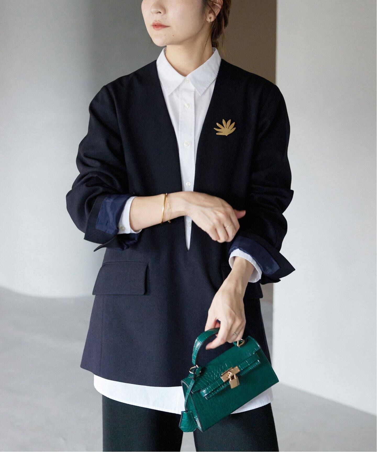 Vネックプルオーバージャケット（その他ジャケット・スーツ）｜SLOBE 