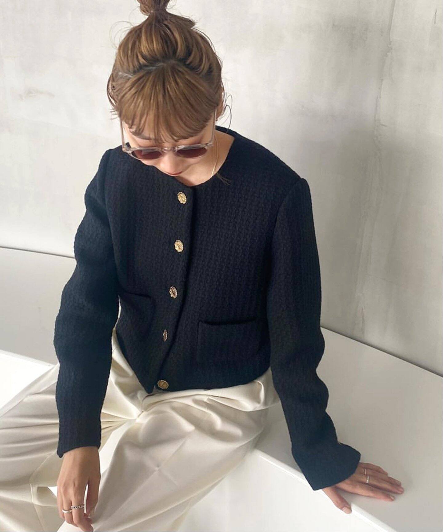 Tweed ジャケット（ノーカラージャケット）｜Plage（プラージュ）の  