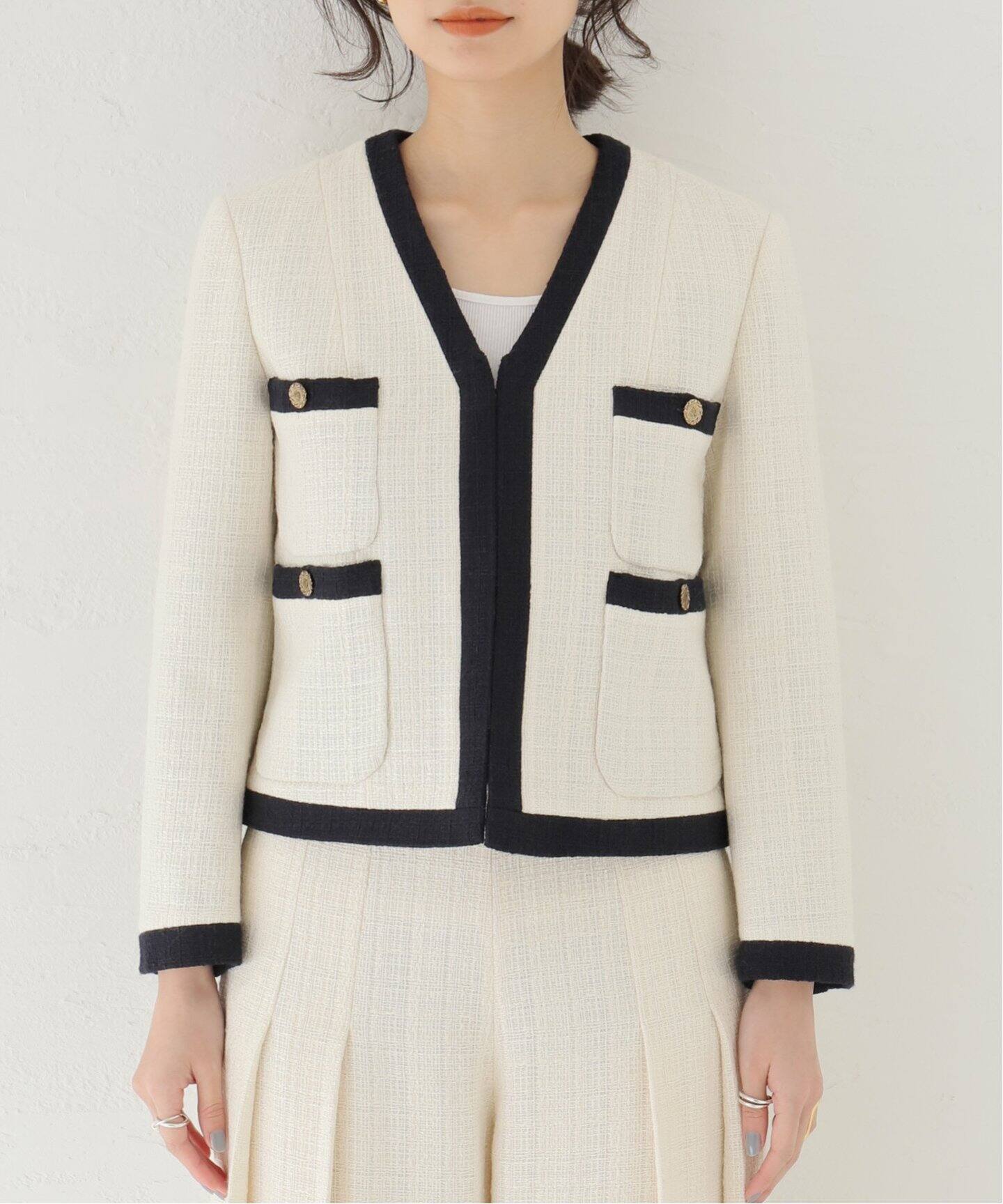 Bicolor Tweed ジャケット（その他ジャケット・スーツ）｜Plage 