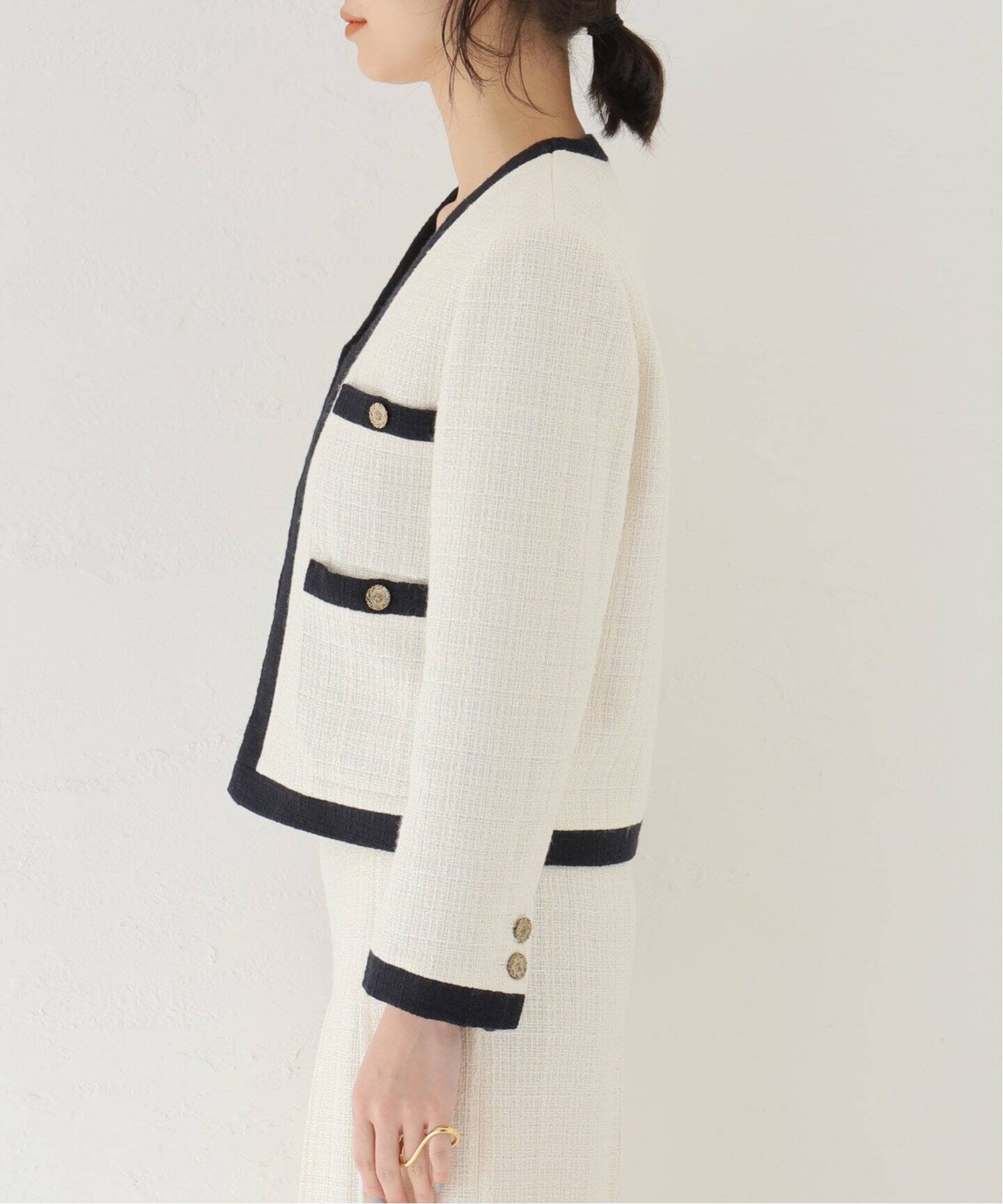 Bicolor Tweed ジャケット（その他ジャケット・スーツ）｜Plage 