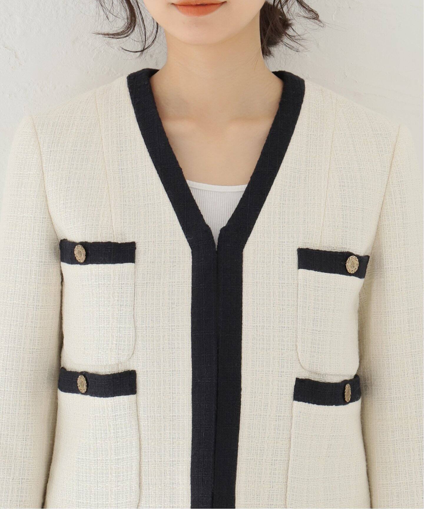 Bicolor Tweed ジャケット（その他ジャケット・スーツ）｜Plage 