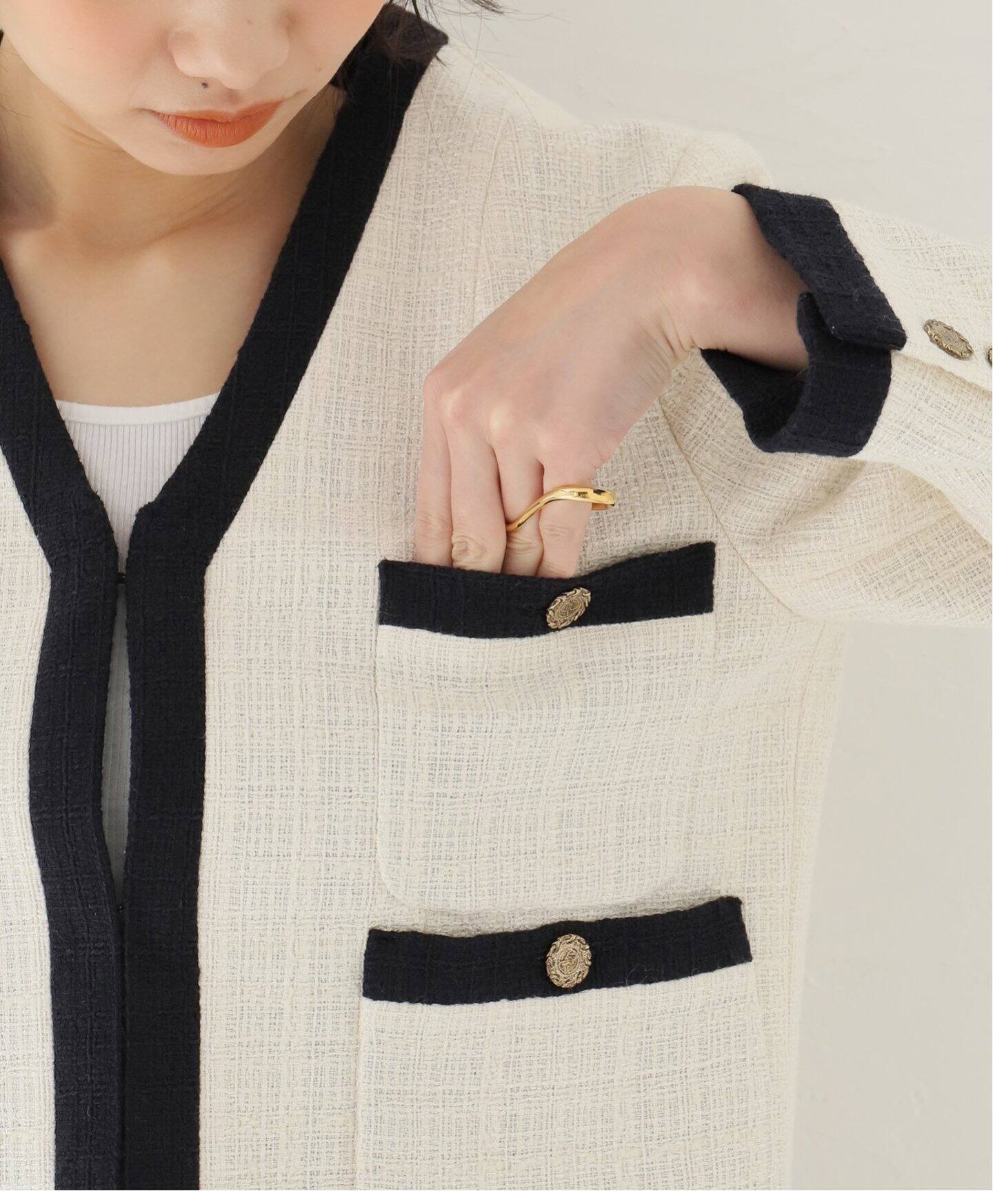 Bicolor Tweed ジャケット（その他ジャケット・スーツ）｜Plage 