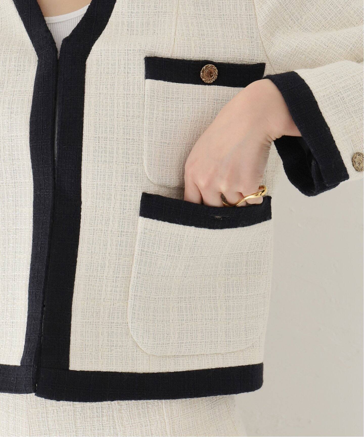 Bicolor Tweed ジャケット（その他ジャケット・スーツ）｜Plage 