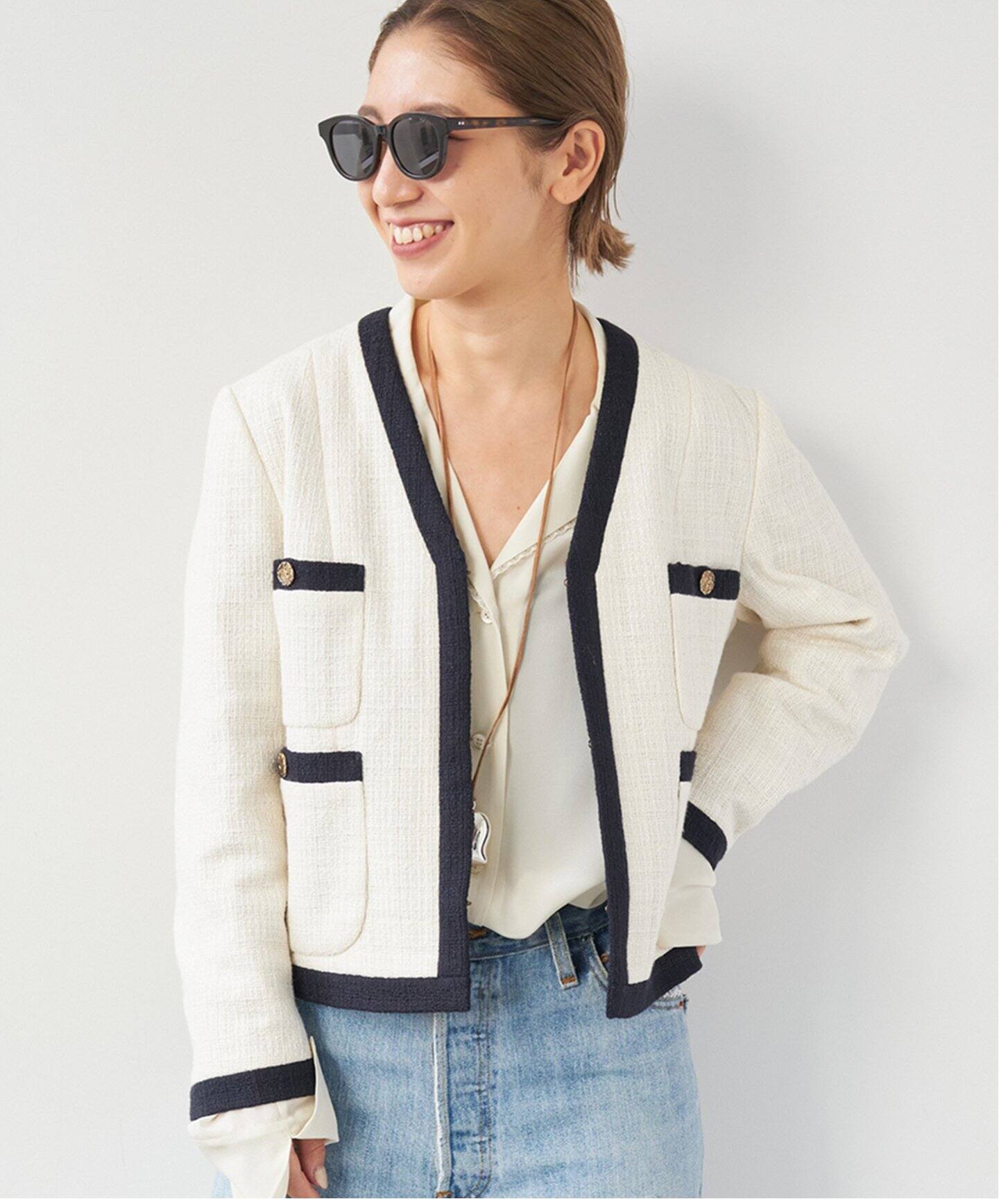 Bicolor Tweed ジャケット（その他ジャケット・スーツ）｜Plage  