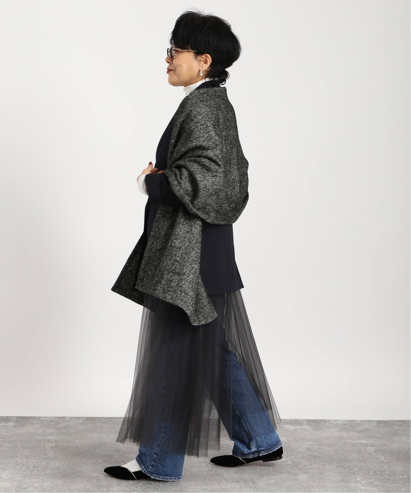 DOMELLE/ドメル】WOOL POPLIN JACKET（テーラードジャケット 