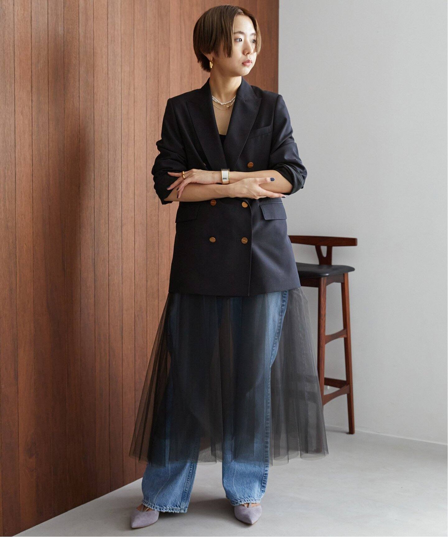 DOMELLE/ドメル】WOOL POPLIN JACKET（テーラードジャケット 