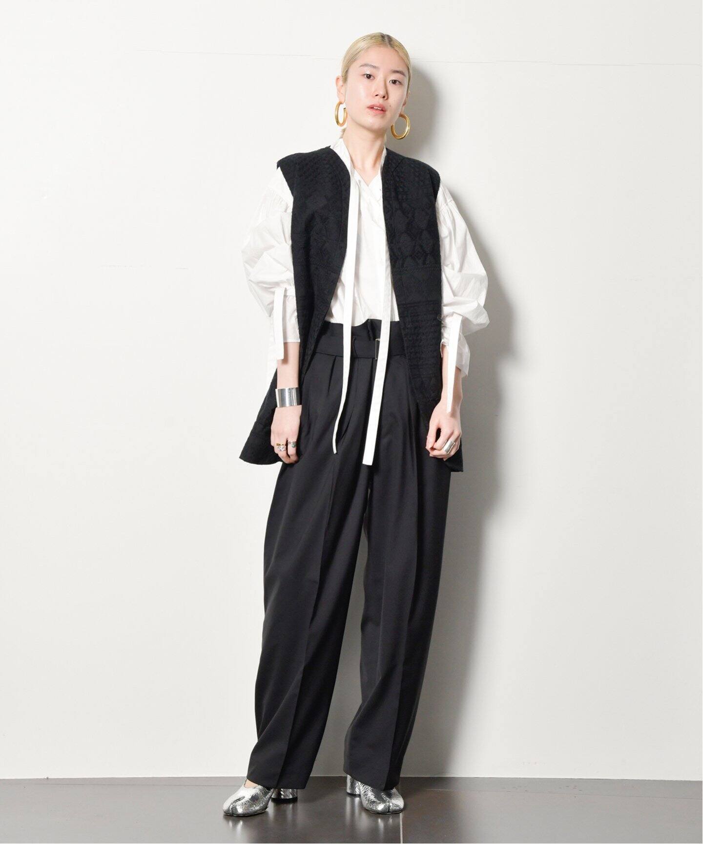 SEEALL/シーオール】別注 LACE SCALE GILET：ベスト（ベスト 