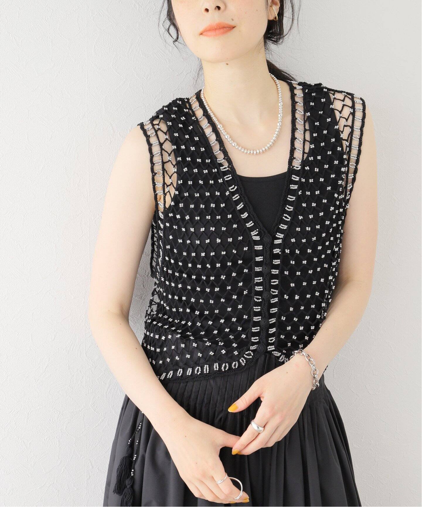 PONTI/ポンティ】Beaded Crochet ベスト（ベスト）｜CITYSHOP（シティ 
