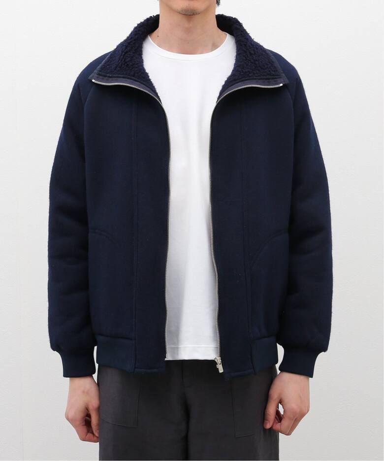 A.PRESSE/アプレッセ】Cashmere Pile Jacket：ブルゾン（ボア 