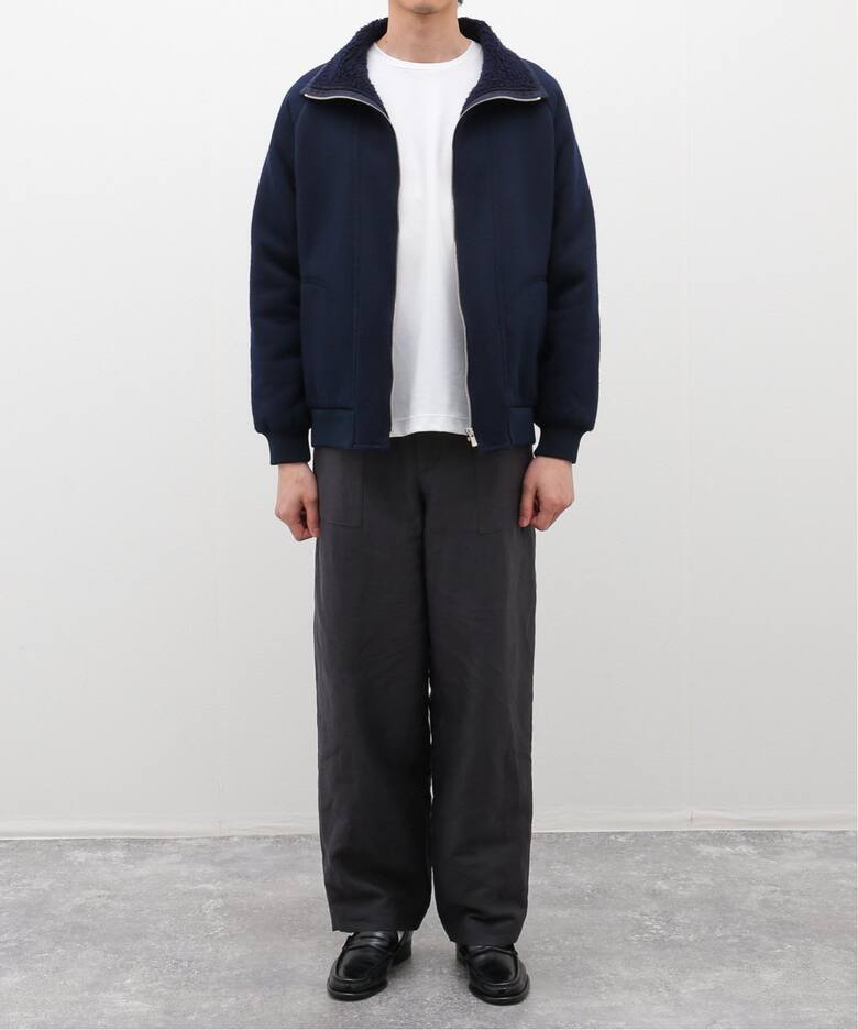 A.PRESSE/アプレッセ】Cashmere Pile Jacket：ブルゾン（ボア 