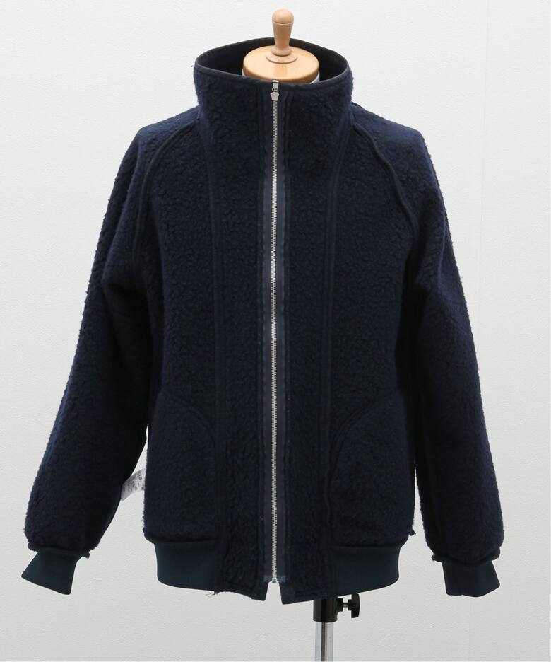 A.PRESSE/アプレッセ】Cashmere Pile Jacket：ブルゾン（ボア 