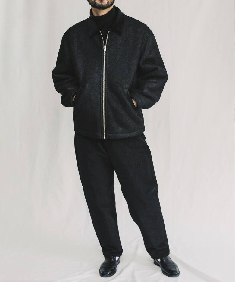 INSCRIRE / アンスクリア】Mouton Work Jacket（レザージャケット）｜L 