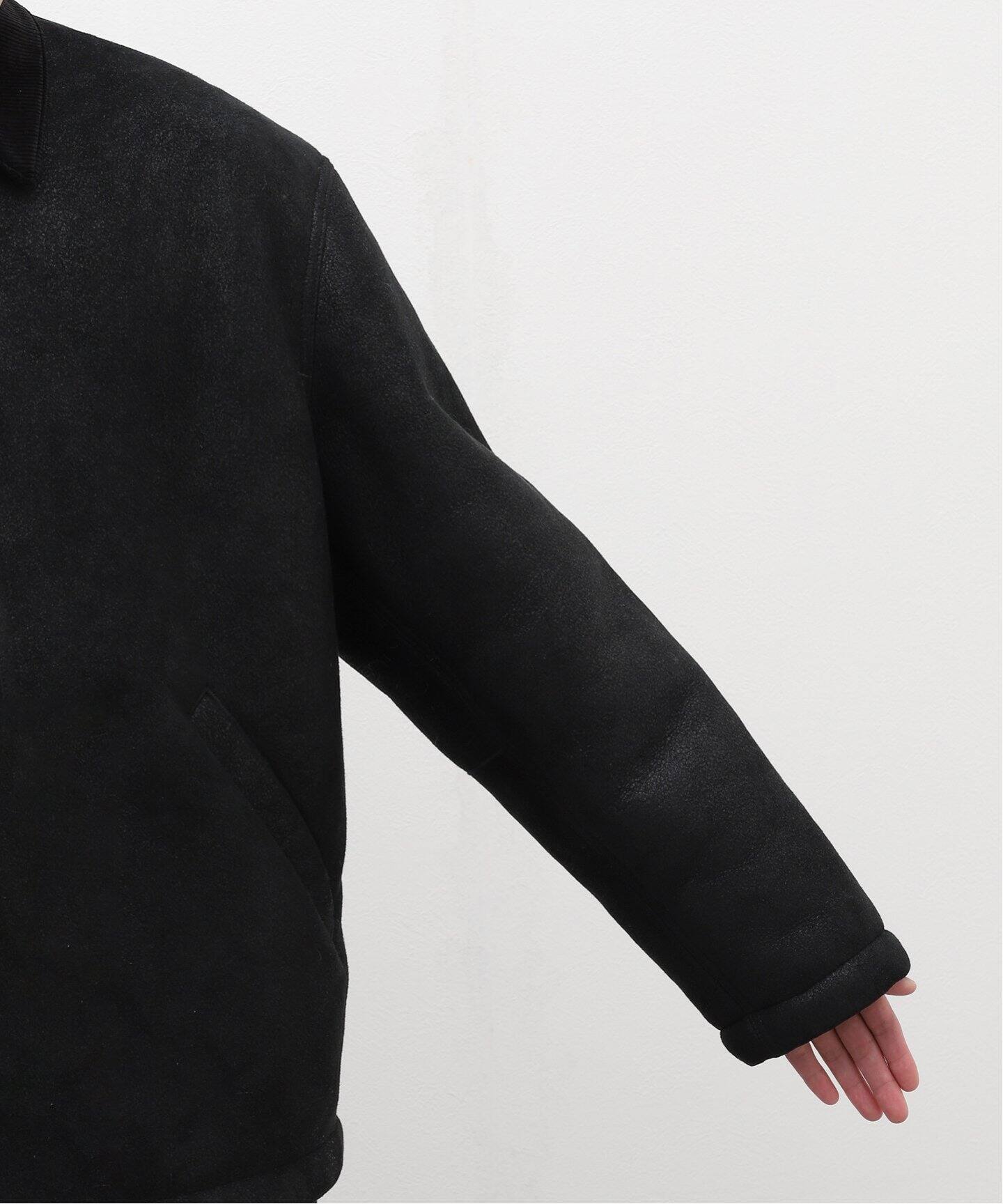 INSCRIRE / アンスクリア】Mouton Work Jacket（レザージャケット）｜L 