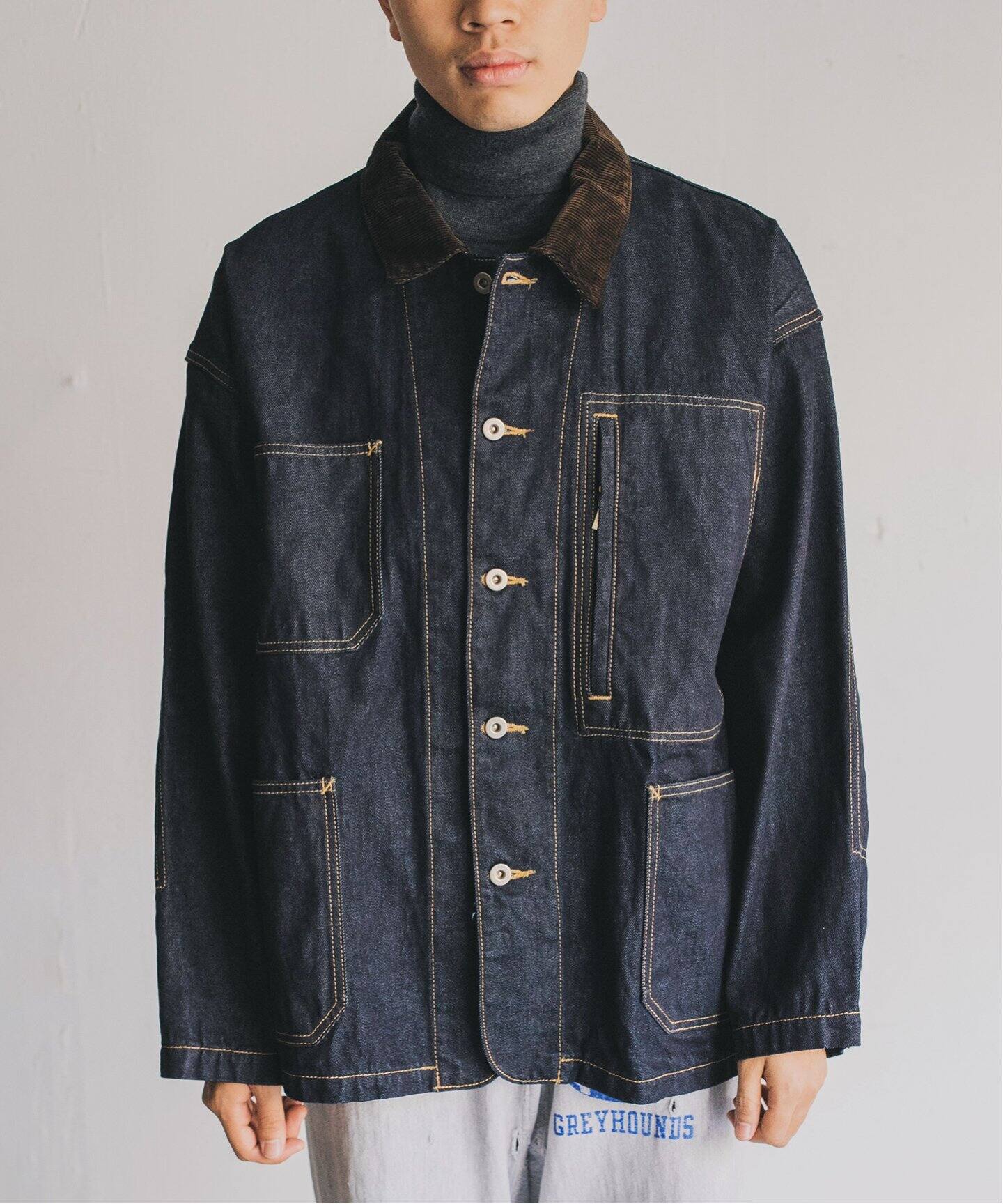 is-ness デニムジャケット WIDE TRUCKER JACKET SILK DENIM JACKET | is-ness online shop | イズネス