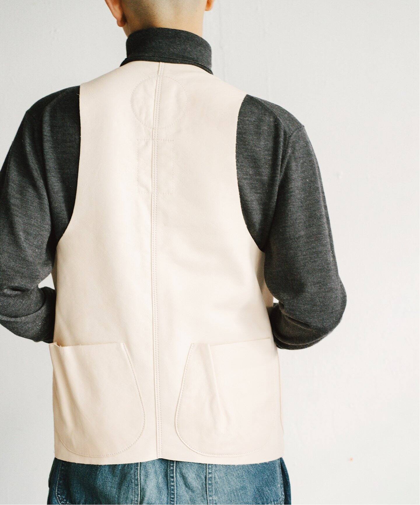 MONITALY / モニタリー】Leather Hunting Vest（ベスト）｜L