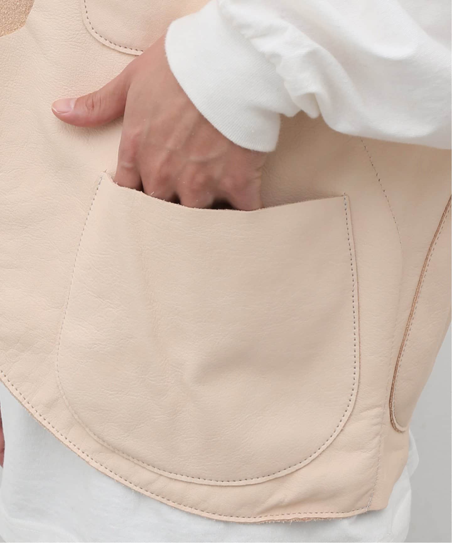 MONITALY / モニタリー】Leather Hunting Vest（ベスト）｜L