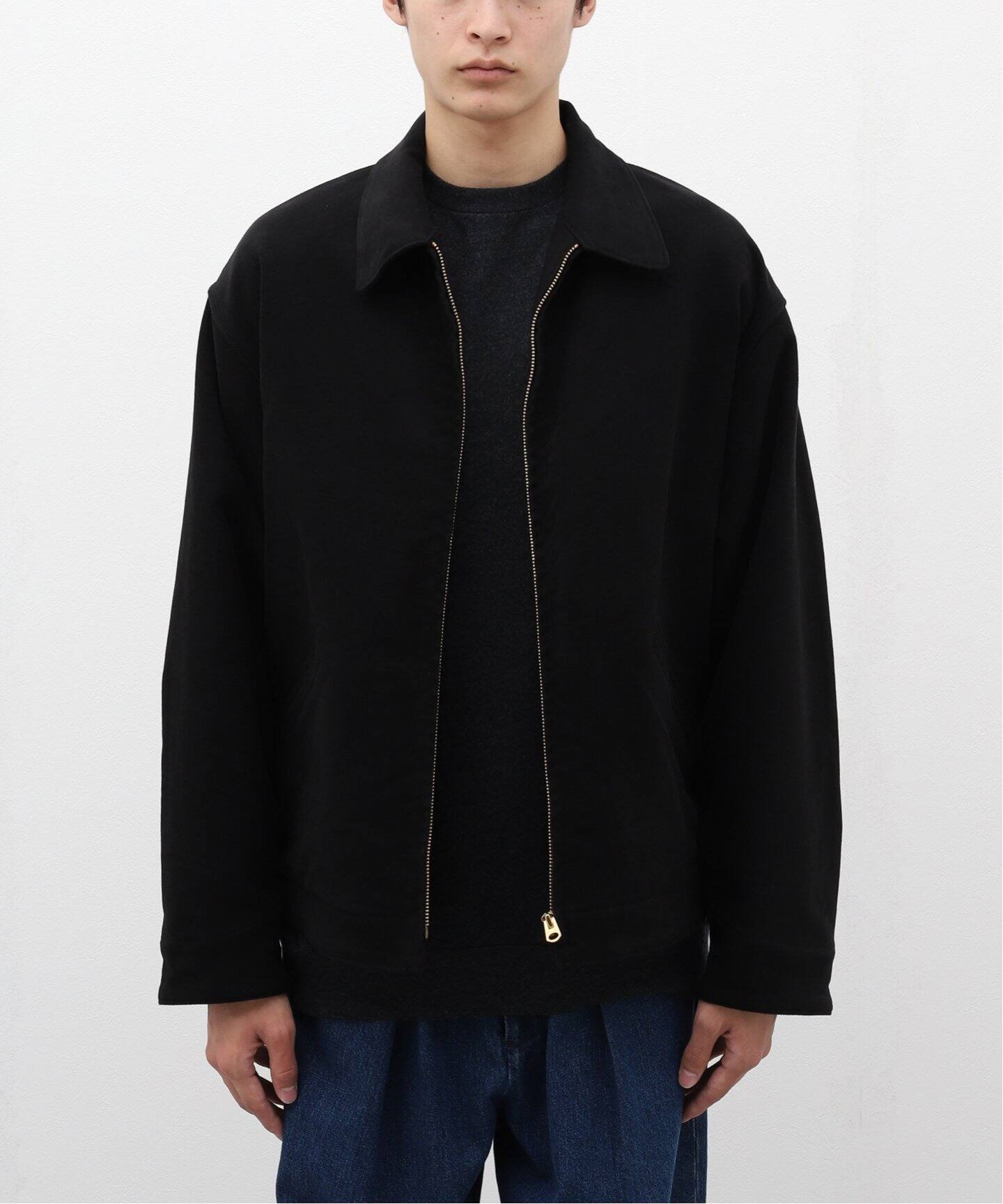 即完名品】COMOLI コモリモールスキンジップショートジャケットサイズ3 