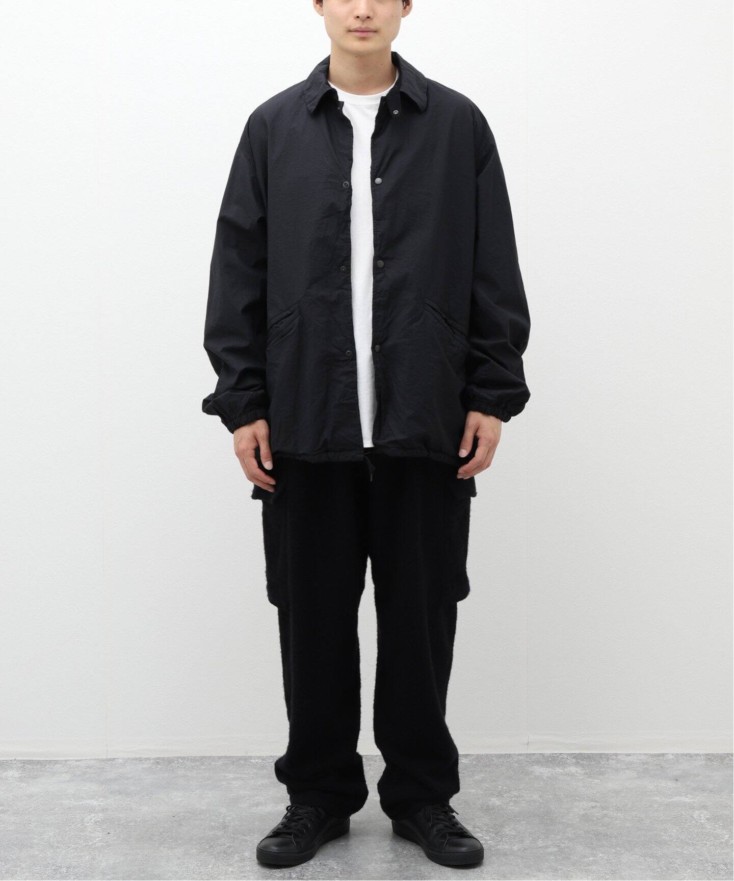 サイズ2 23AW COMOLI コットンナイロン コーチジャケット ブラック 