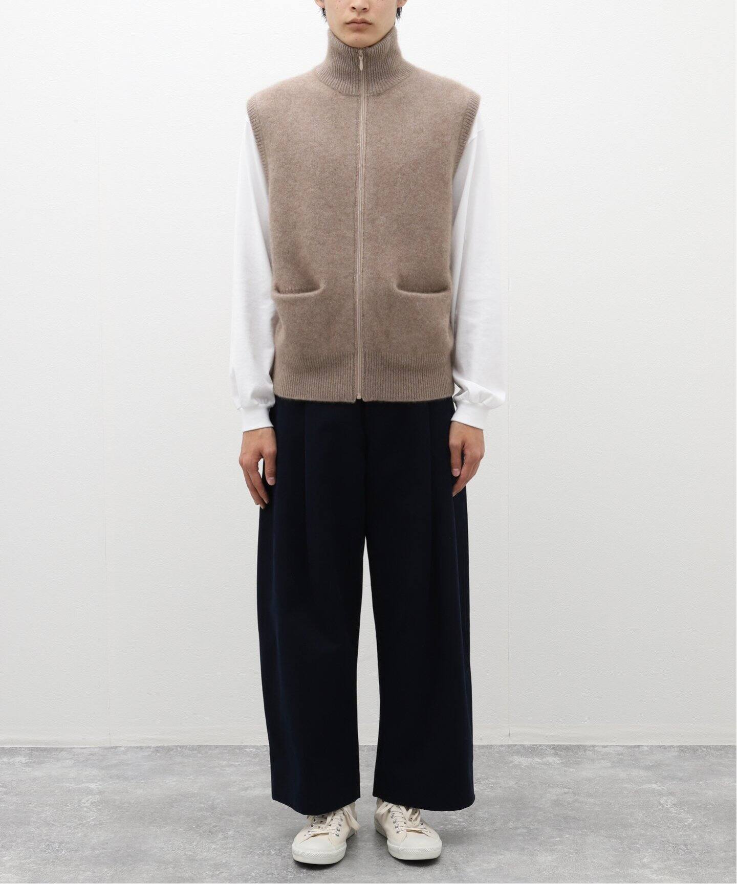 MAATEE&SONS / マーティー & サンズ】カシミヤ ジップ ベスト（ベスト 