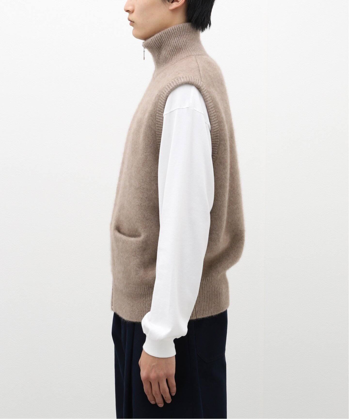 MAATEE&SONS / マーティー & サンズ】カシミヤ ジップ ベスト（ベスト 