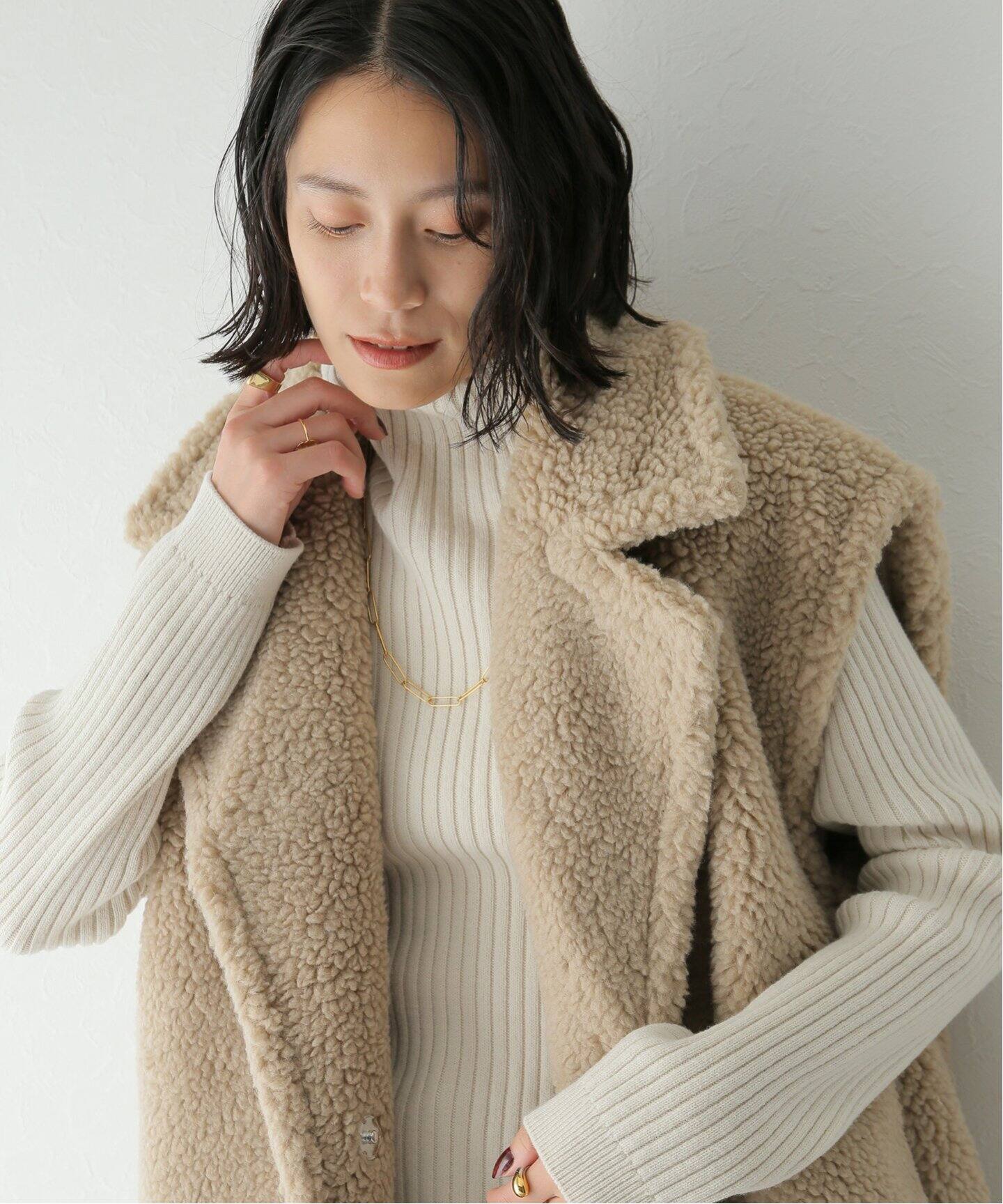 ADAWAS / アダワス】FAKE MOUTON GILETベスト（ベスト）｜BOICE FROM  