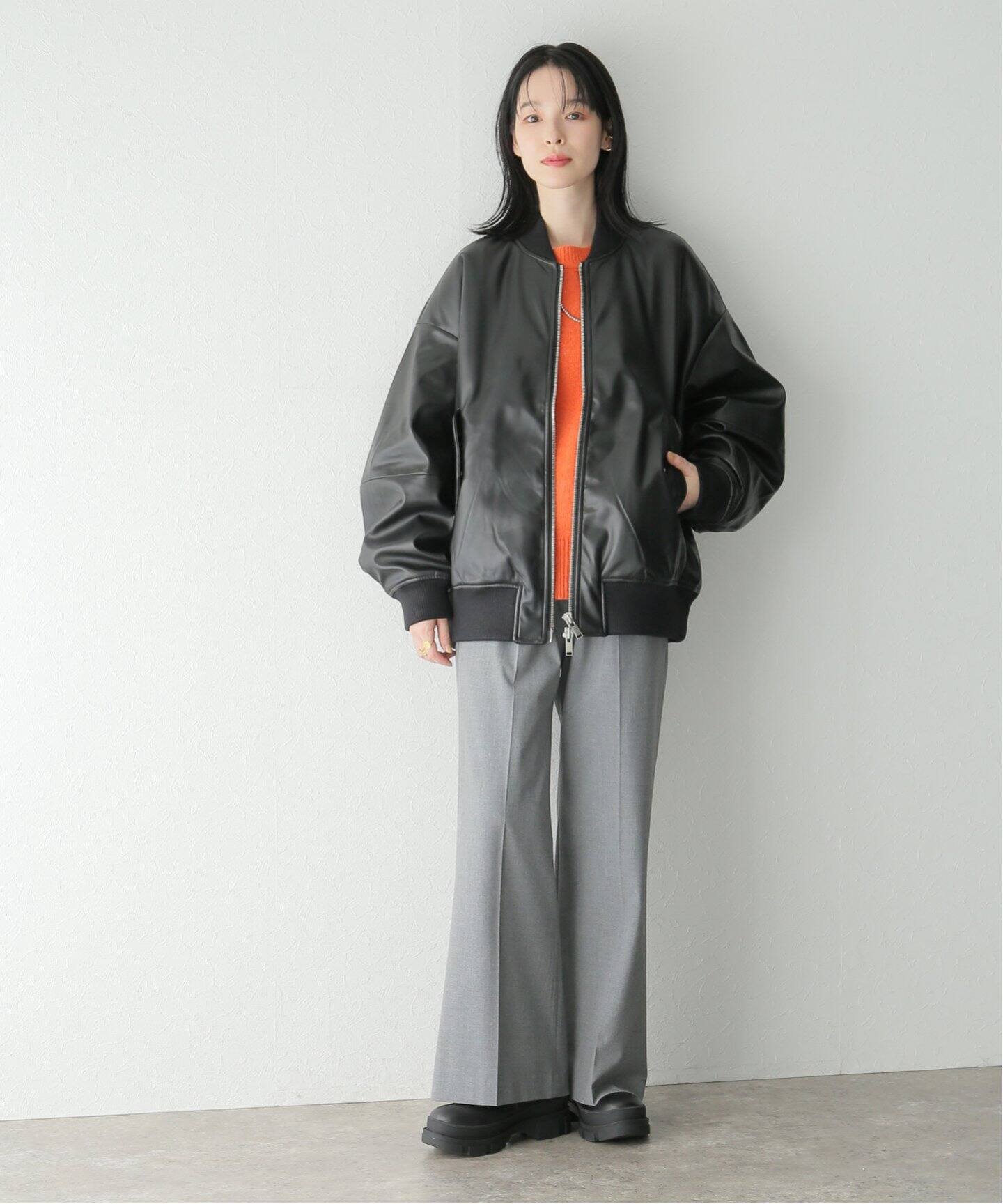upper higts / アッパーハイツ】THE U-2 BIG PUレザー（MA-1）｜BOICE 