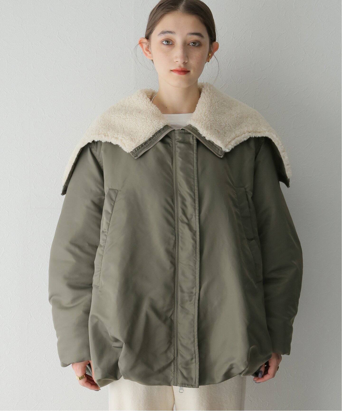 CLANE / クラネ】BALLOON DESIGN HOODED N3B（中綿・キルティング  