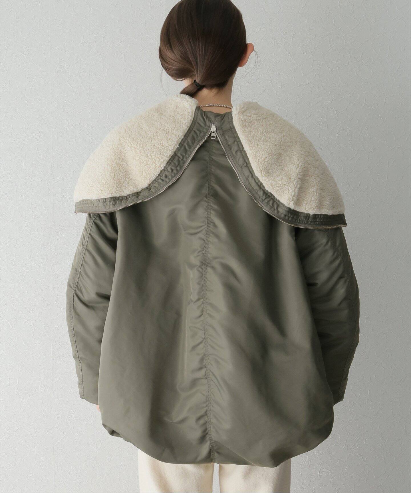 CLANE / クラネ】BALLOON DESIGN HOODED N3B（中綿・キルティング 