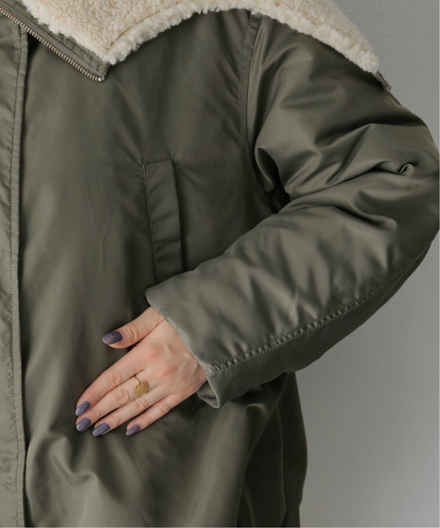 CLANE / クラネ】BALLOON DESIGN HOODED N3B（中綿・キルティング 