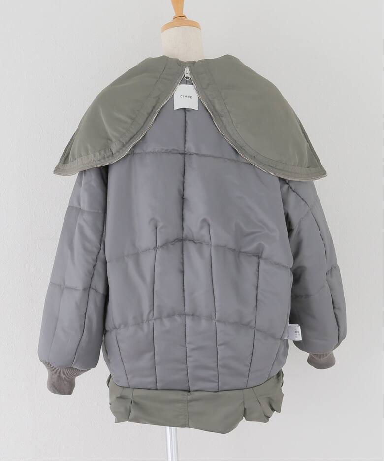CLANE / クラネ】BALLOON DESIGN HOODED N3B（中綿・キルティング 