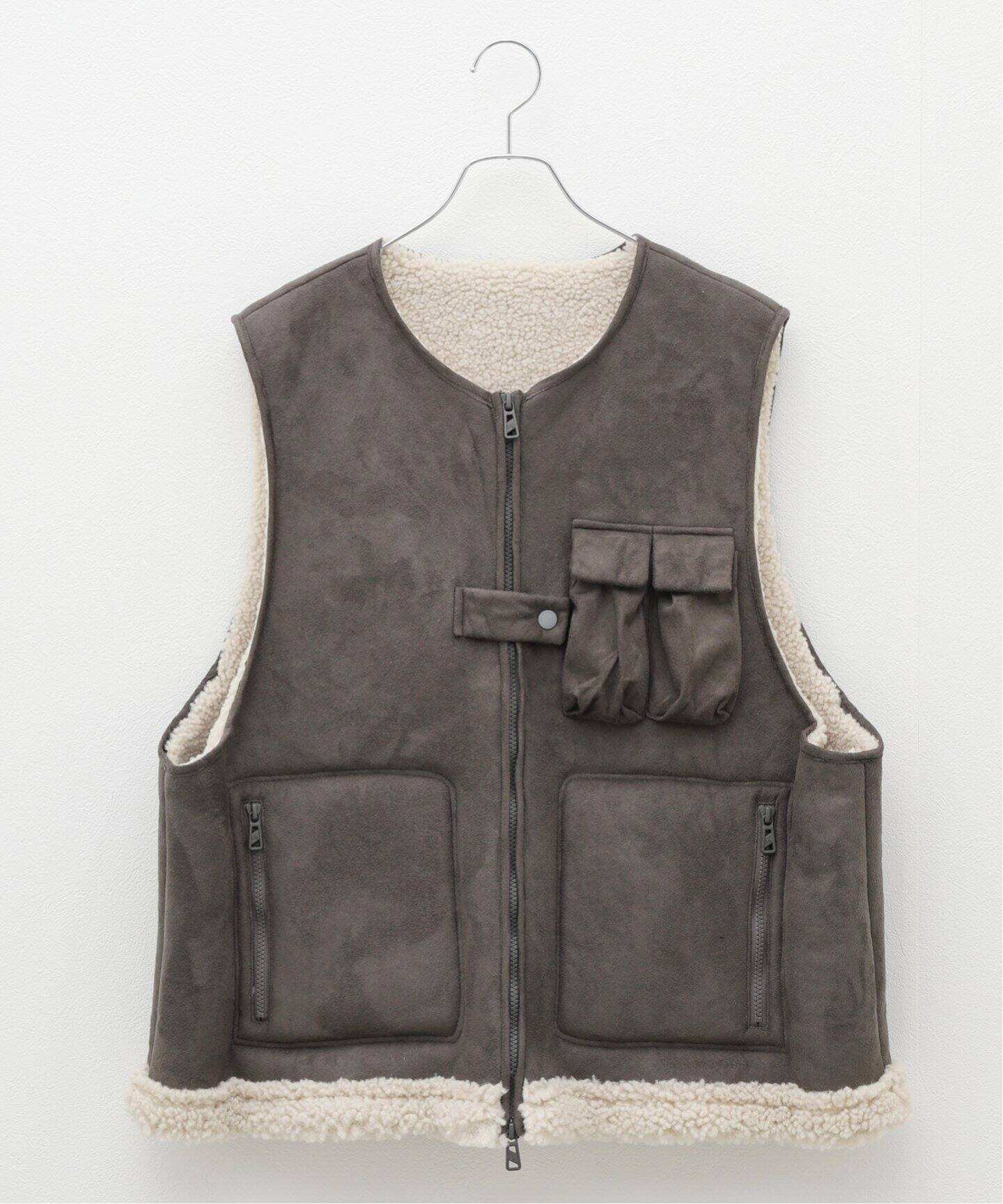 F/CE. / エフシーイー】FAUX SHEARLING VEST（UNISEX)（ベスト 