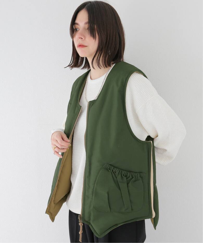 refomed / リフォメッド】REVERSIBLE SAND BAG DOWN VEST（ベスト 