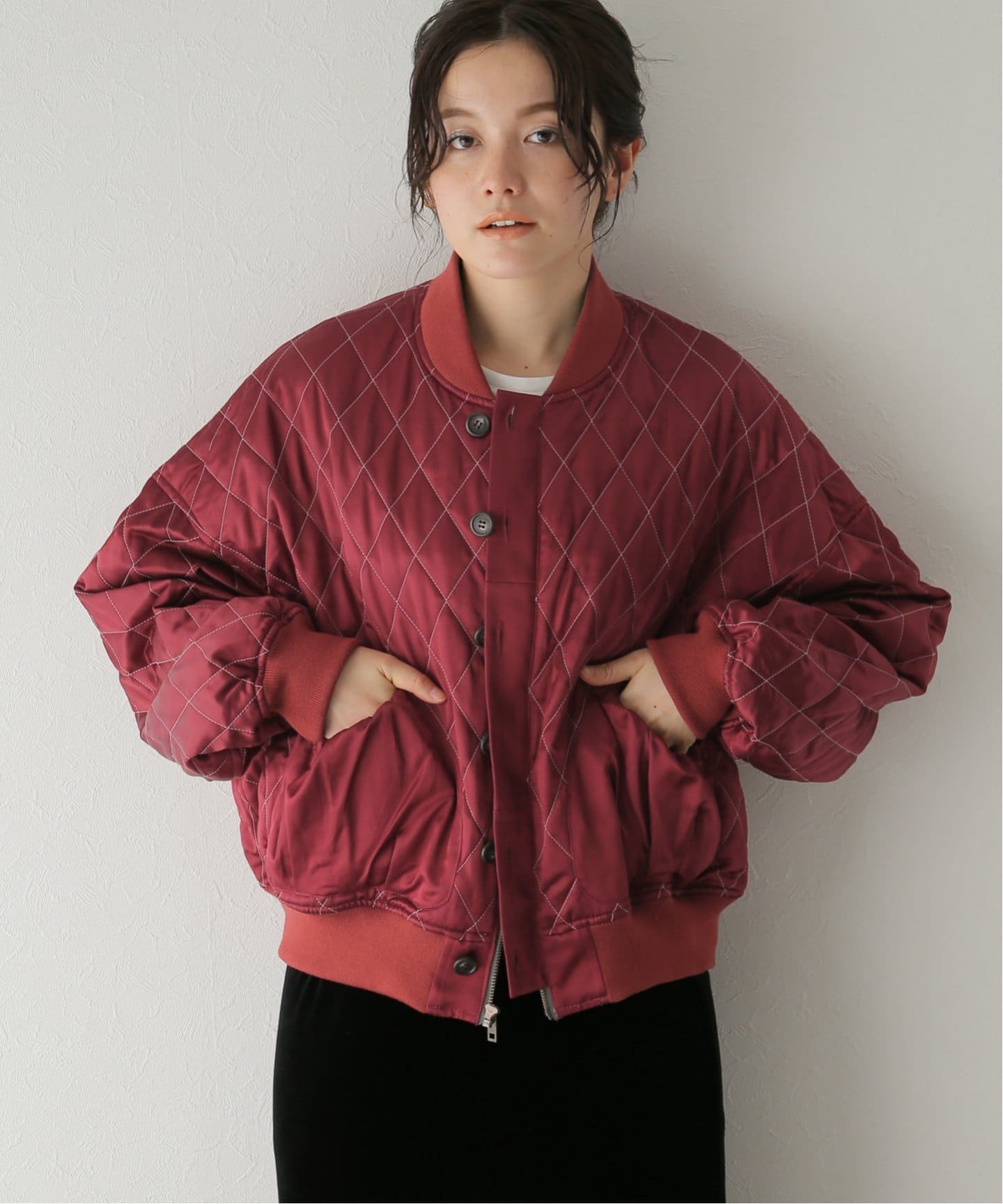 refomed リフォメッド REVERSIBLE STADIUM JAMPER refomed [ REVERSIBLE STADIUM JAMPER ] NAVY×BLACK | ロイド