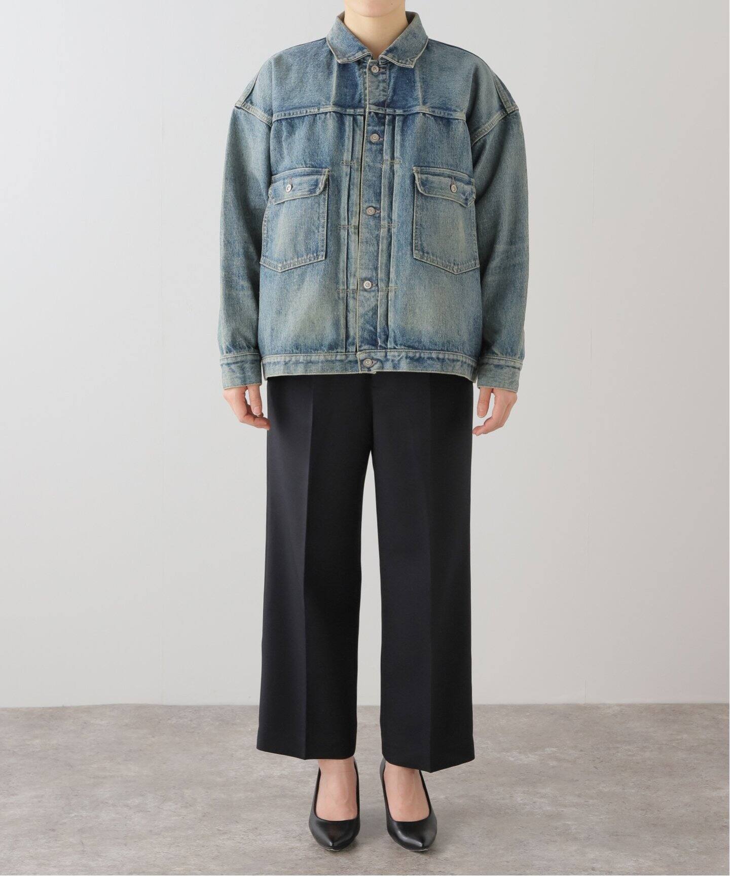 BONNY WOVEN / ボニーウーヴン】 BIG T Back 2PKT Denim JK（デニム 