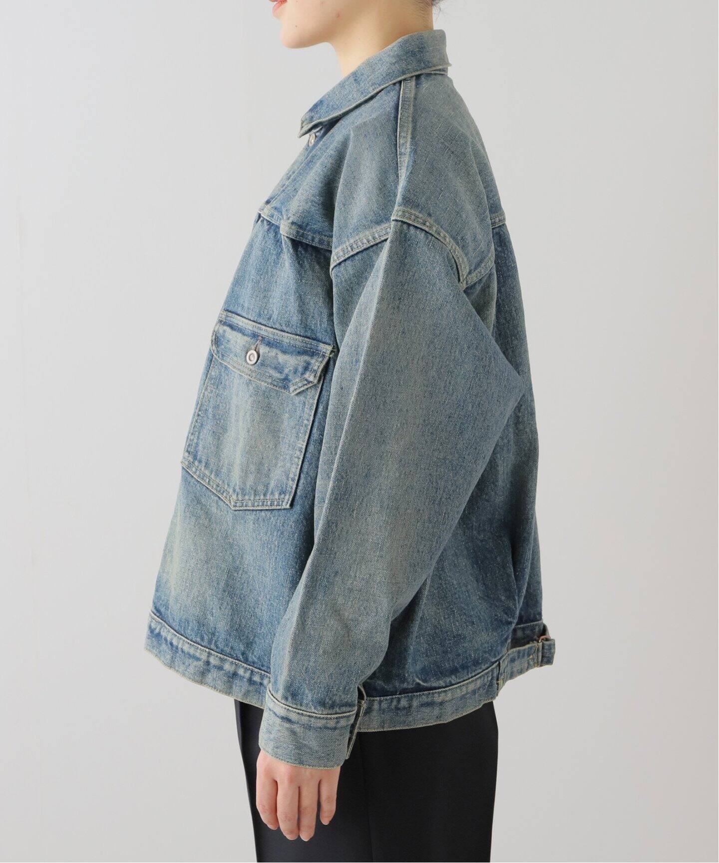 BONNY WOVEN / ボニーウーヴン】 BIG T Back 2PKT Denim JK（デニム 