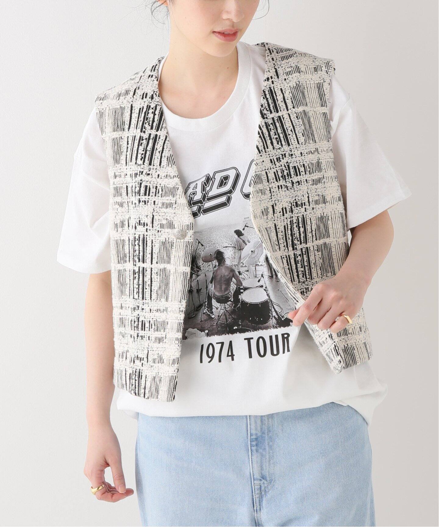 BLACK GIOLICAツイードベスト（ベスト）｜FRAMeWORK（フレームワーク 