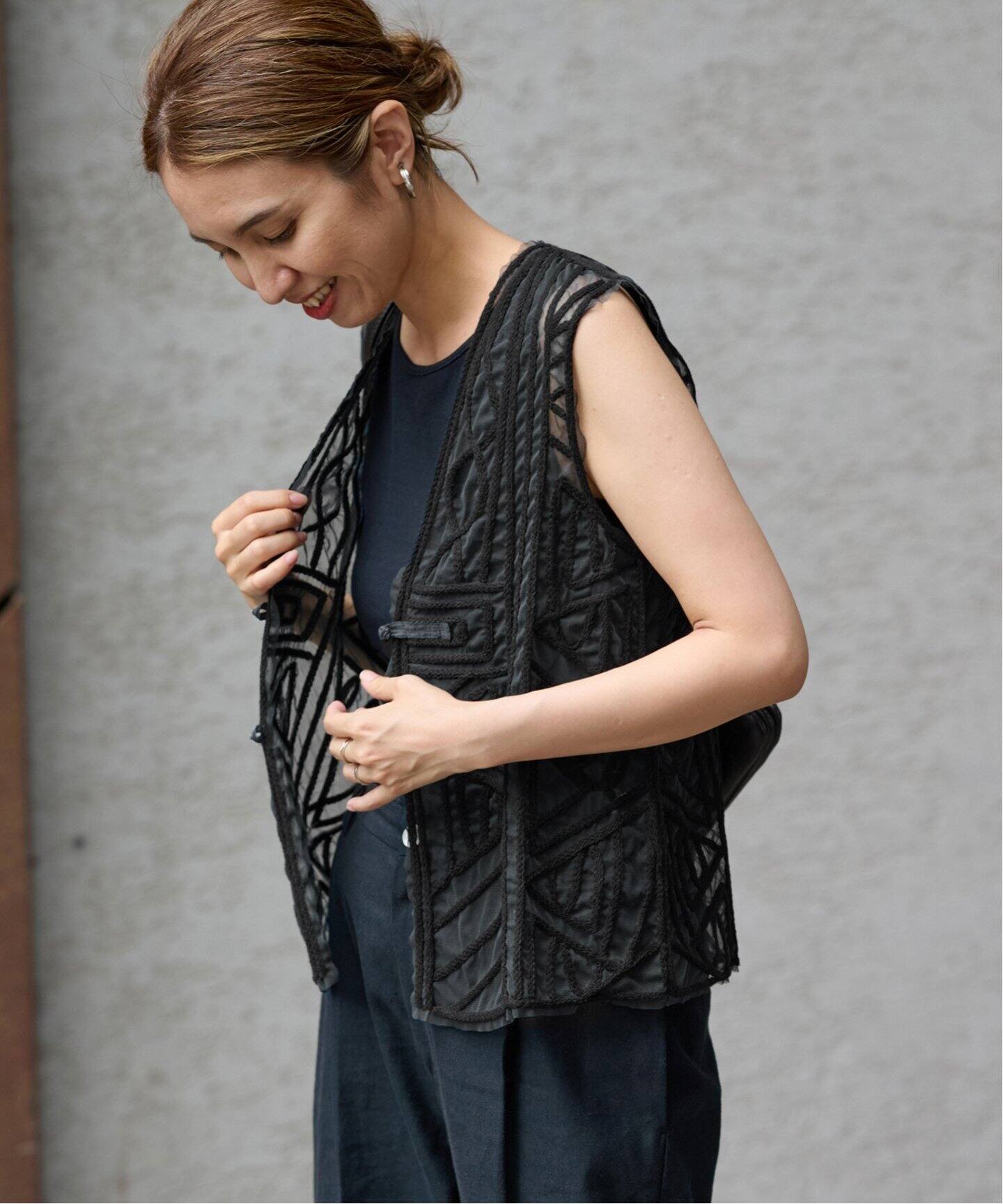 チュール刺繍VEST（ベスト）｜FRAMeWORK（フレームワーク）の通販 