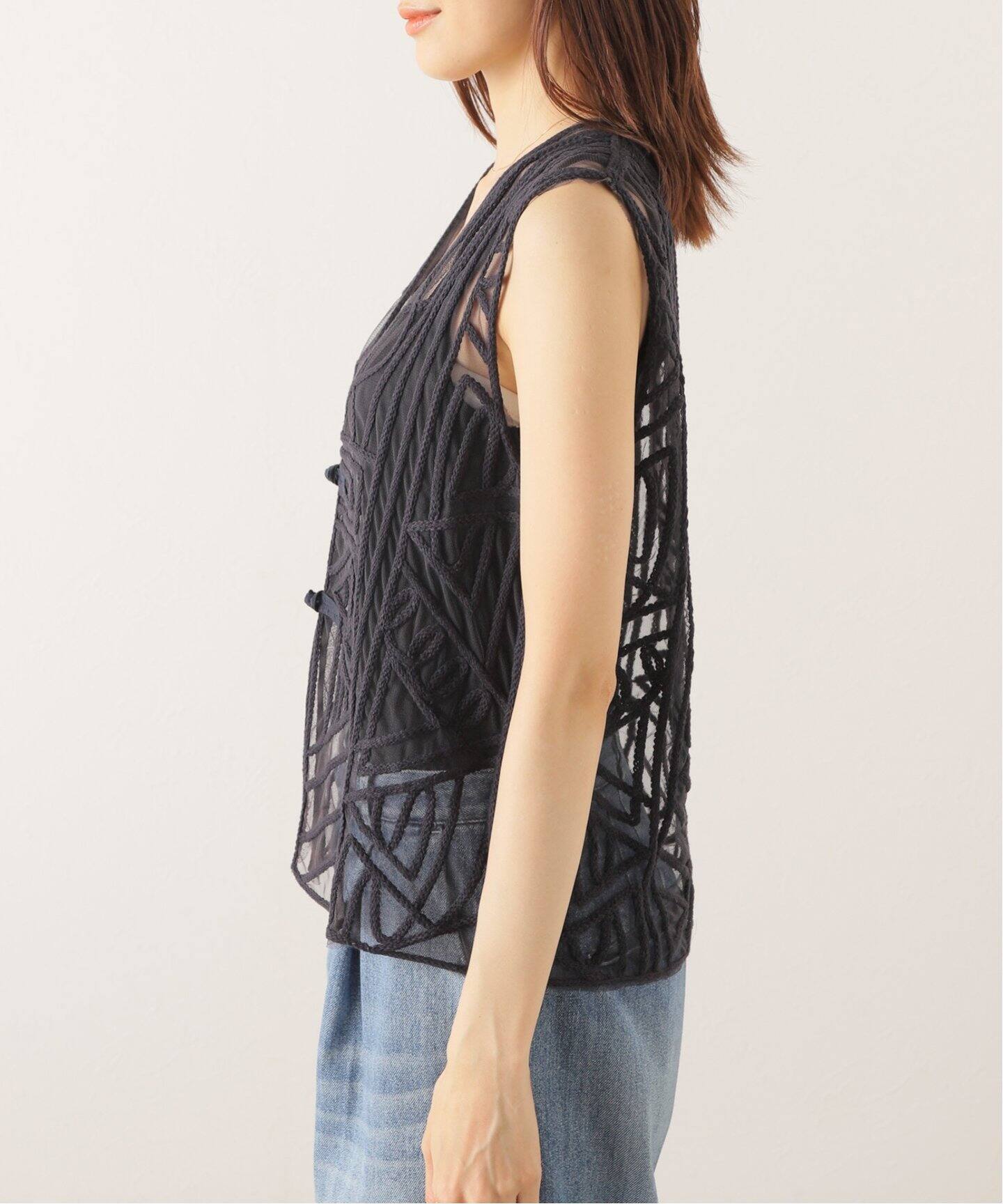 チュール刺繍VEST（ベスト）｜FRAMeWORK（フレームワーク）の通販  