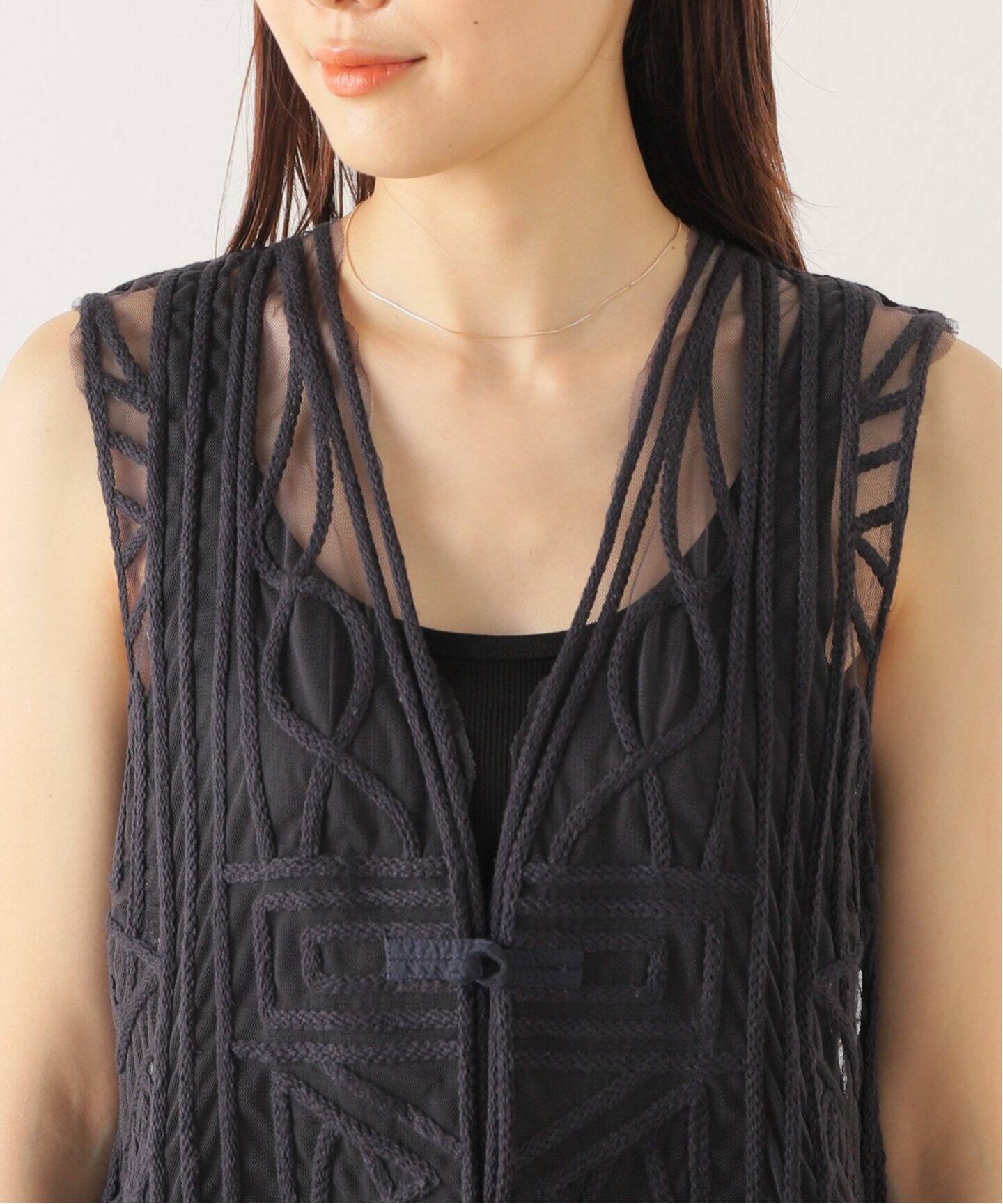 チュール刺繍VEST（ベスト）｜FRAMeWORK（フレームワーク）の通販  