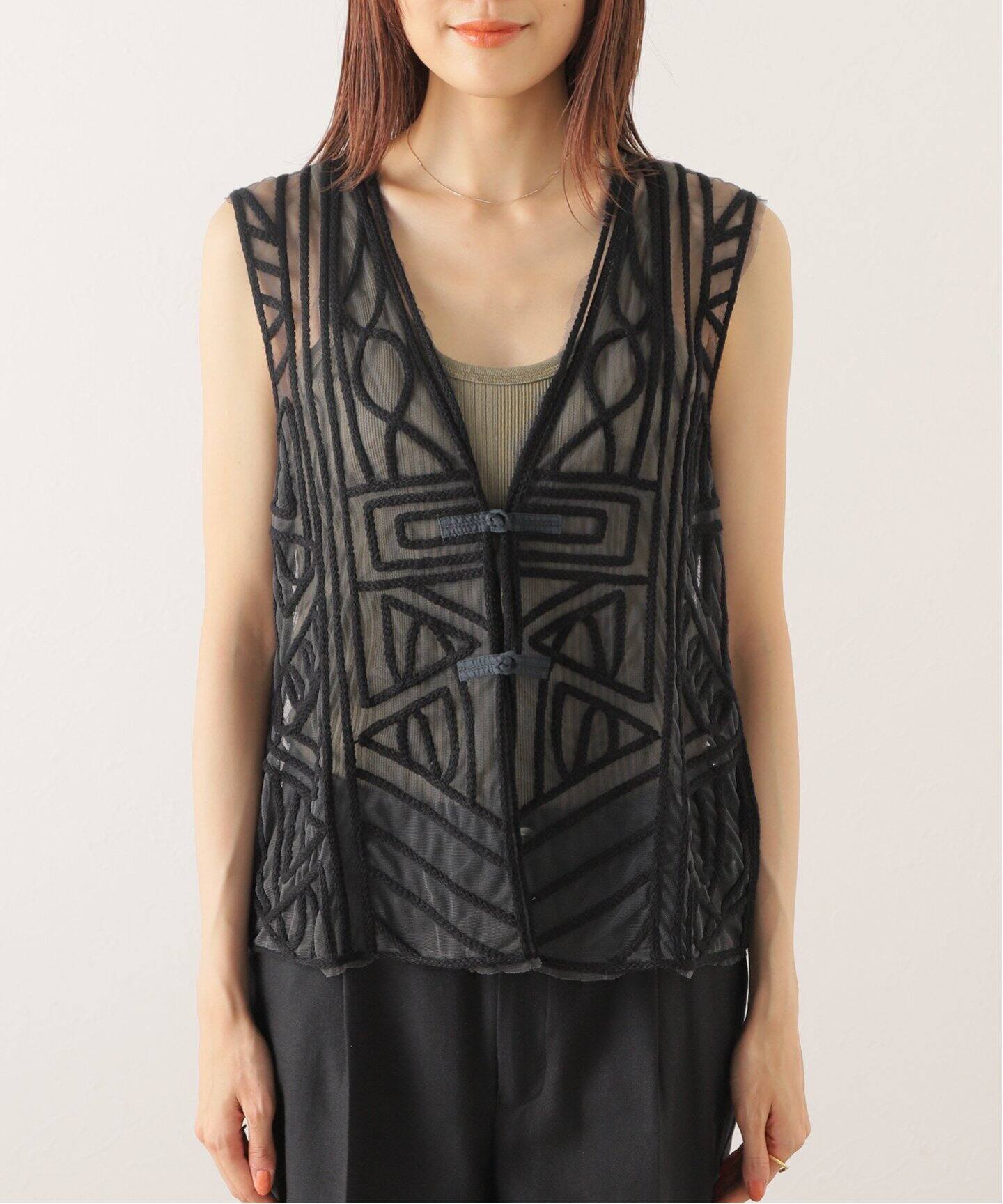 チュール刺繍VEST（ベスト）｜FRAMeWORK（フレームワーク）の通販 
