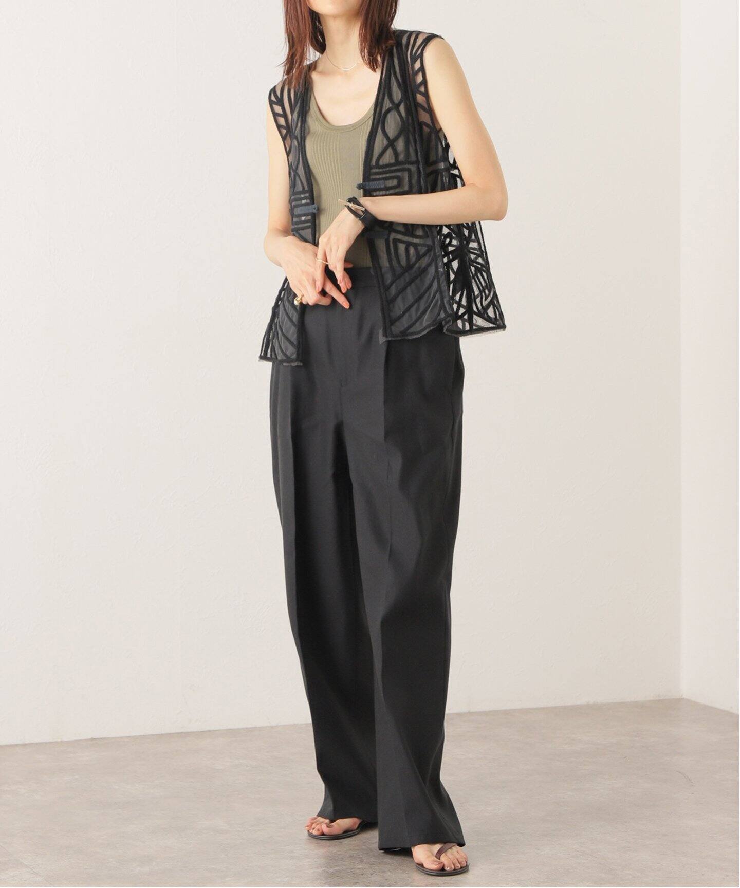 チュール刺繍VEST（ベスト）｜FRAMeWORK（フレームワーク）の通販  